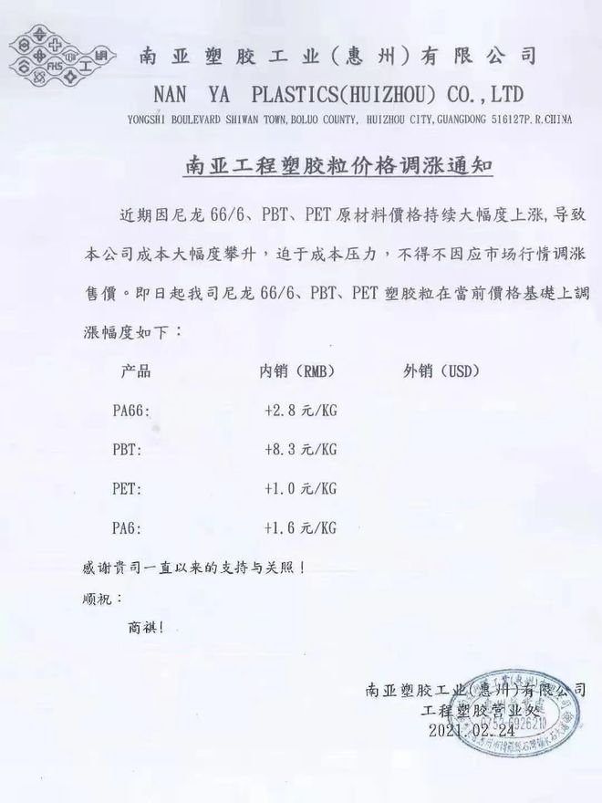 kaiyun官方下载“惊了”！这种塑料一吨上调8300元！原料暴涨一周！